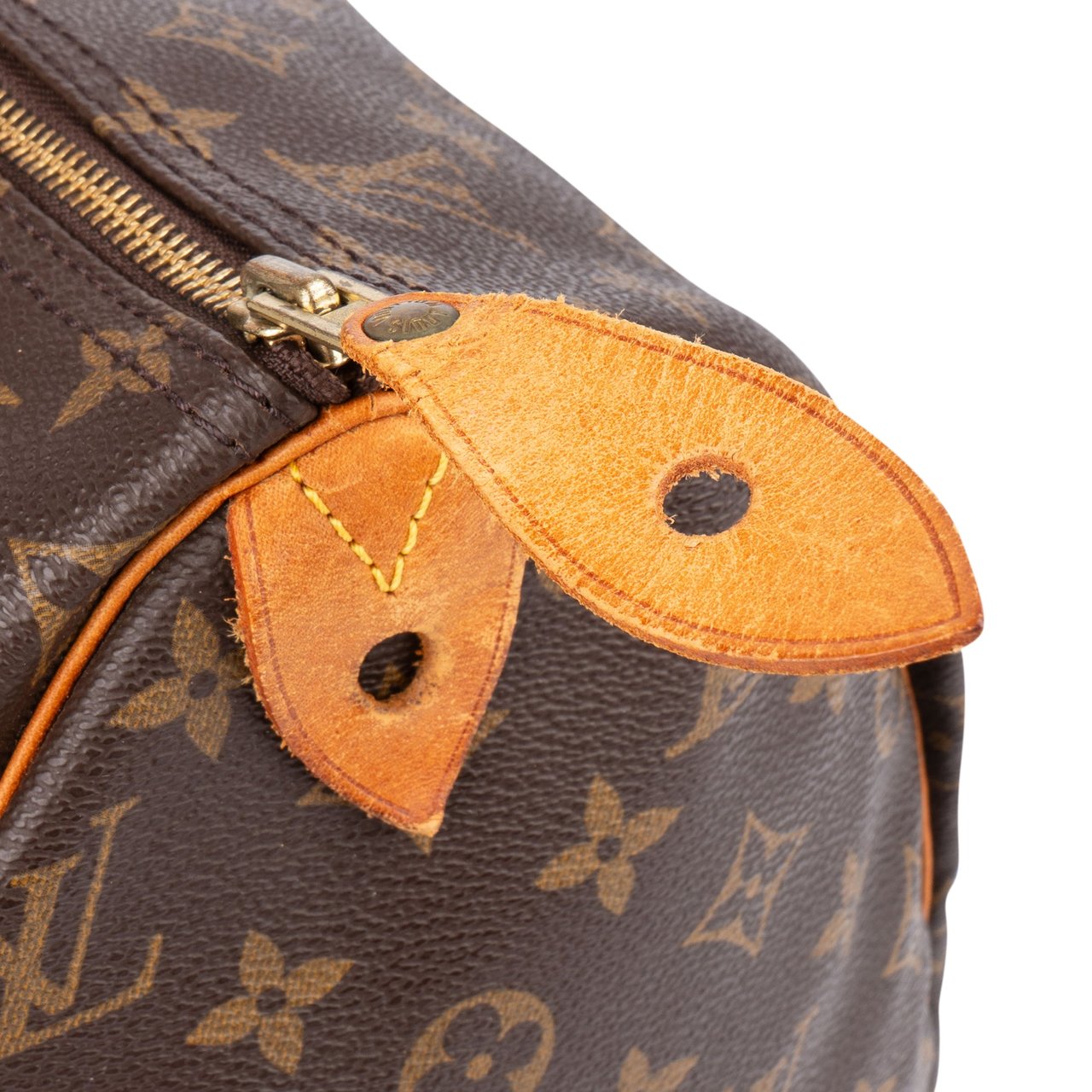 Louis Vuitton Louis Vuitton Canvas Monogram Speedy 40 Handbag Bruin