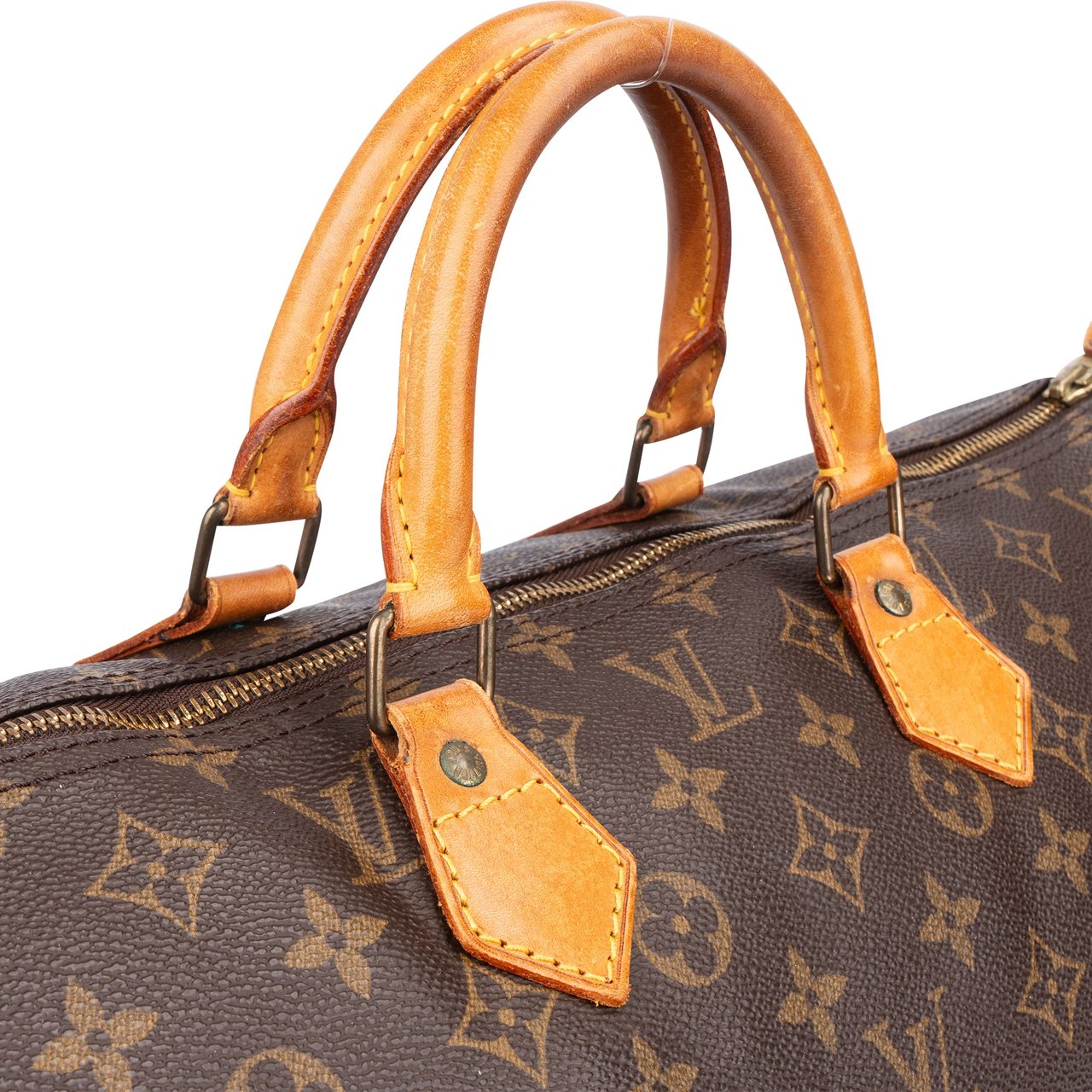 Louis Vuitton Louis Vuitton Canvas Monogram Speedy 40 Handbag Bruin