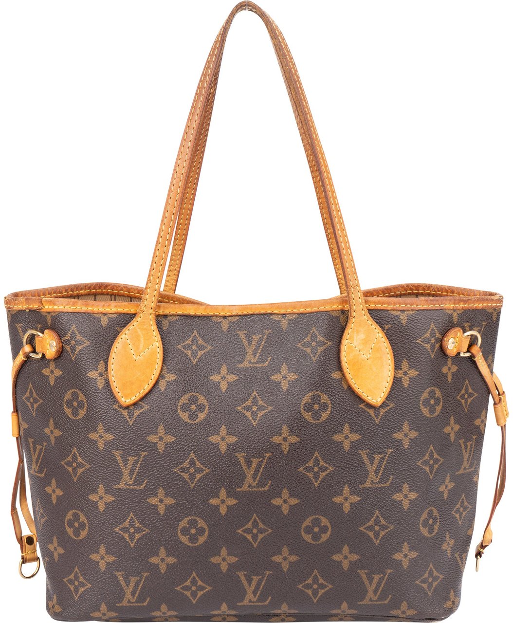 Louis Vuitton Louis Vuitton Canvas Monogram Neverfull PM Handbag Bruin