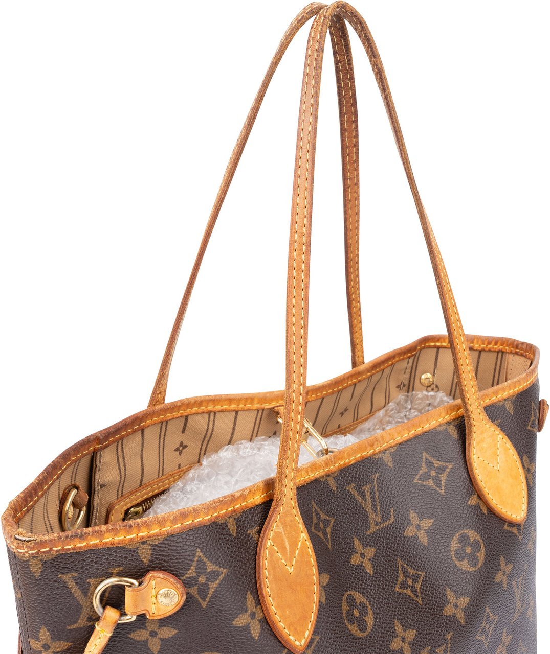 Louis Vuitton Louis Vuitton Canvas Monogram Neverfull PM Handbag Bruin