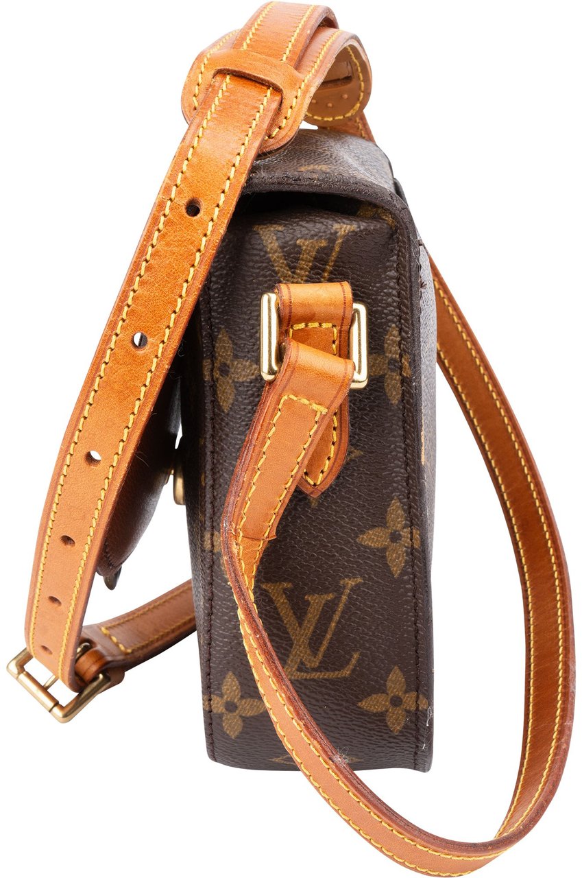 Louis Vuitton Louis Vuitton Canvas Monogram Saint Cloud PM Crossbody Bag Bruin