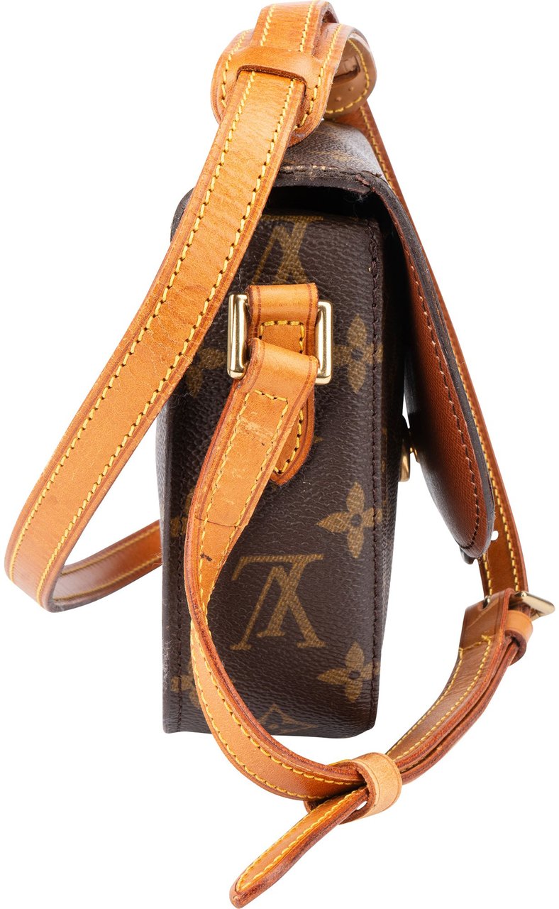 Louis Vuitton Louis Vuitton Canvas Monogram Saint Cloud PM Crossbody Bag Bruin