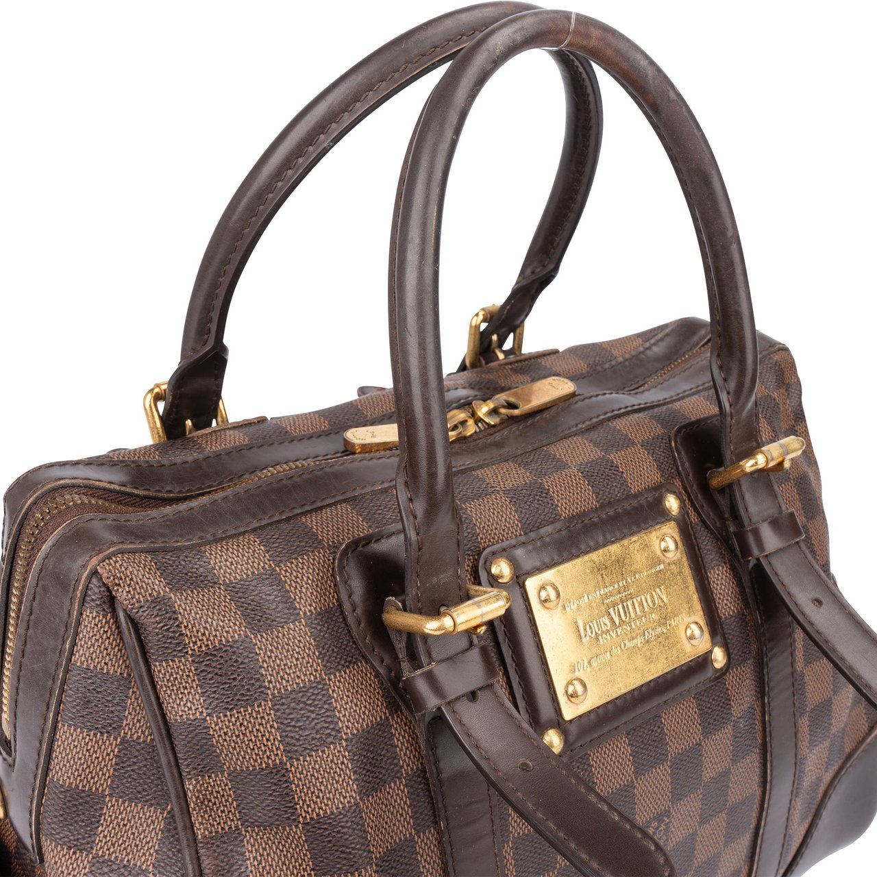 Louis Vuitton Louis Vuitton Damier Ebene Monogram Berkeley Handbag Bruin