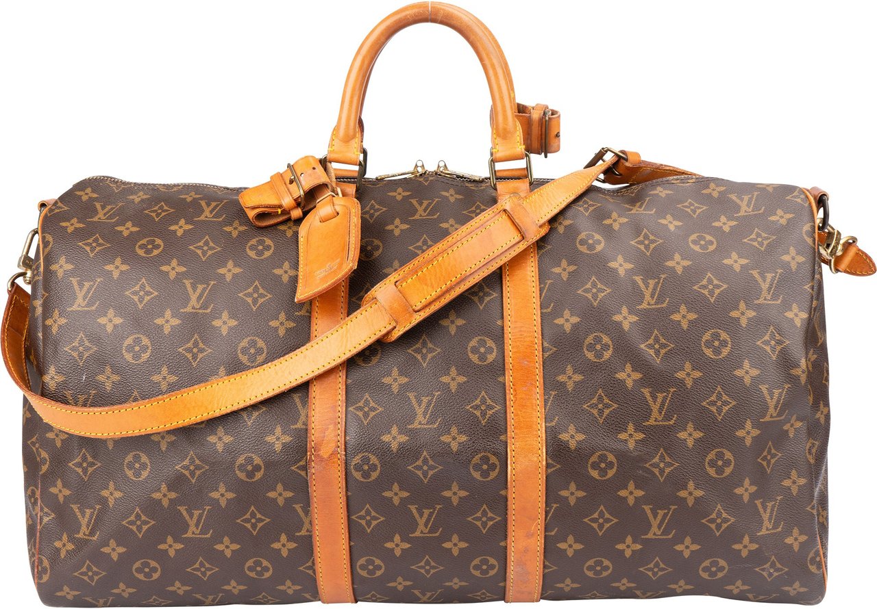 Louis Vuitton Louis Vuitton Canvas Monogram Keepall 55 Bandouliere Bruin