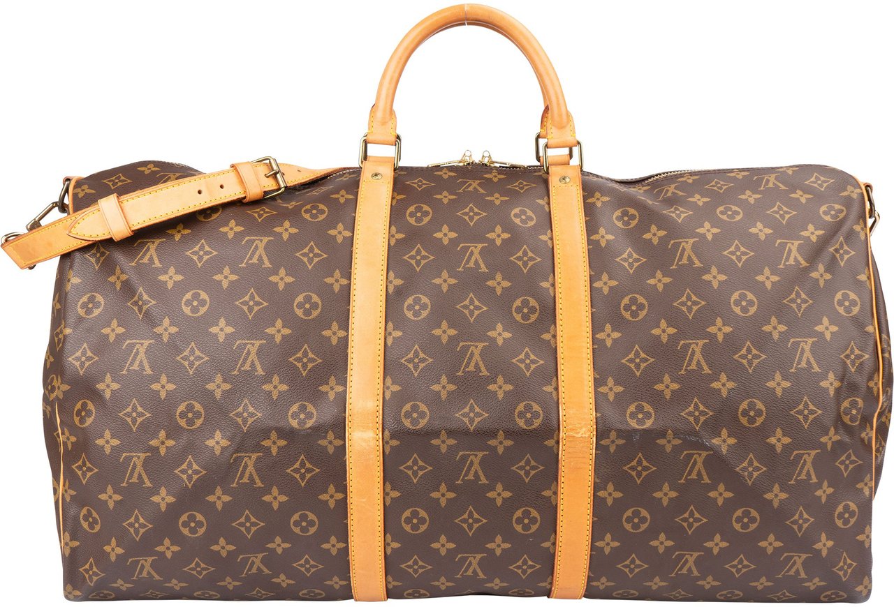 Louis Vuitton Louis Vuitton Canvas Monogram Keepall 60 Bandouliere Bruin