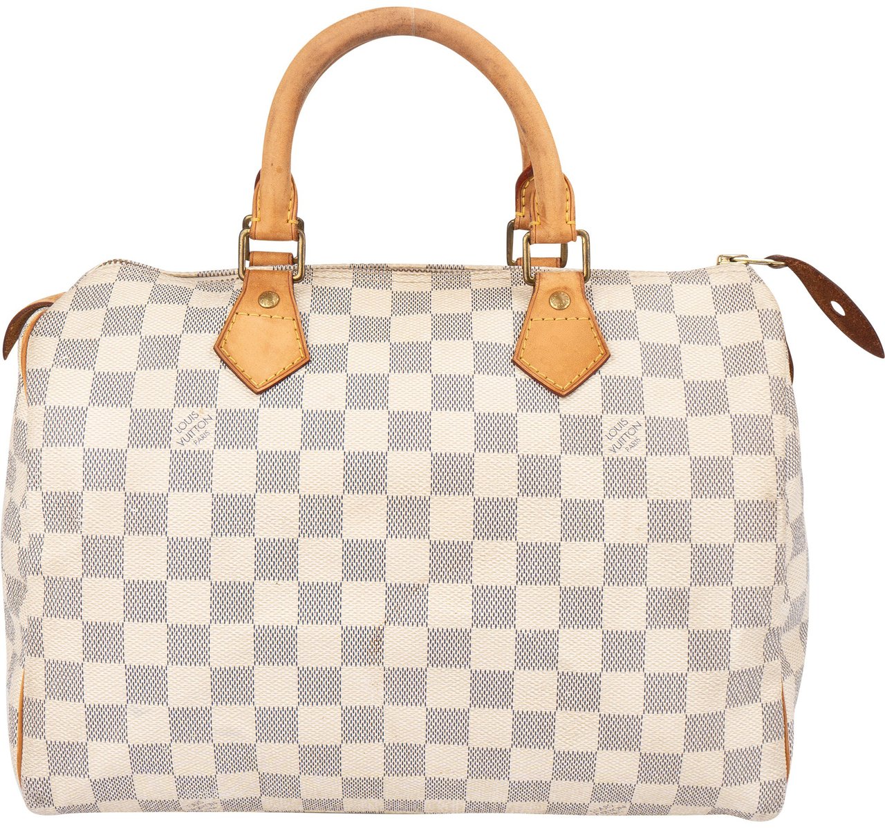 Louis Vuitton Louis Vuitton Damier Azur Monogram Speedy 30 Handbag Wit