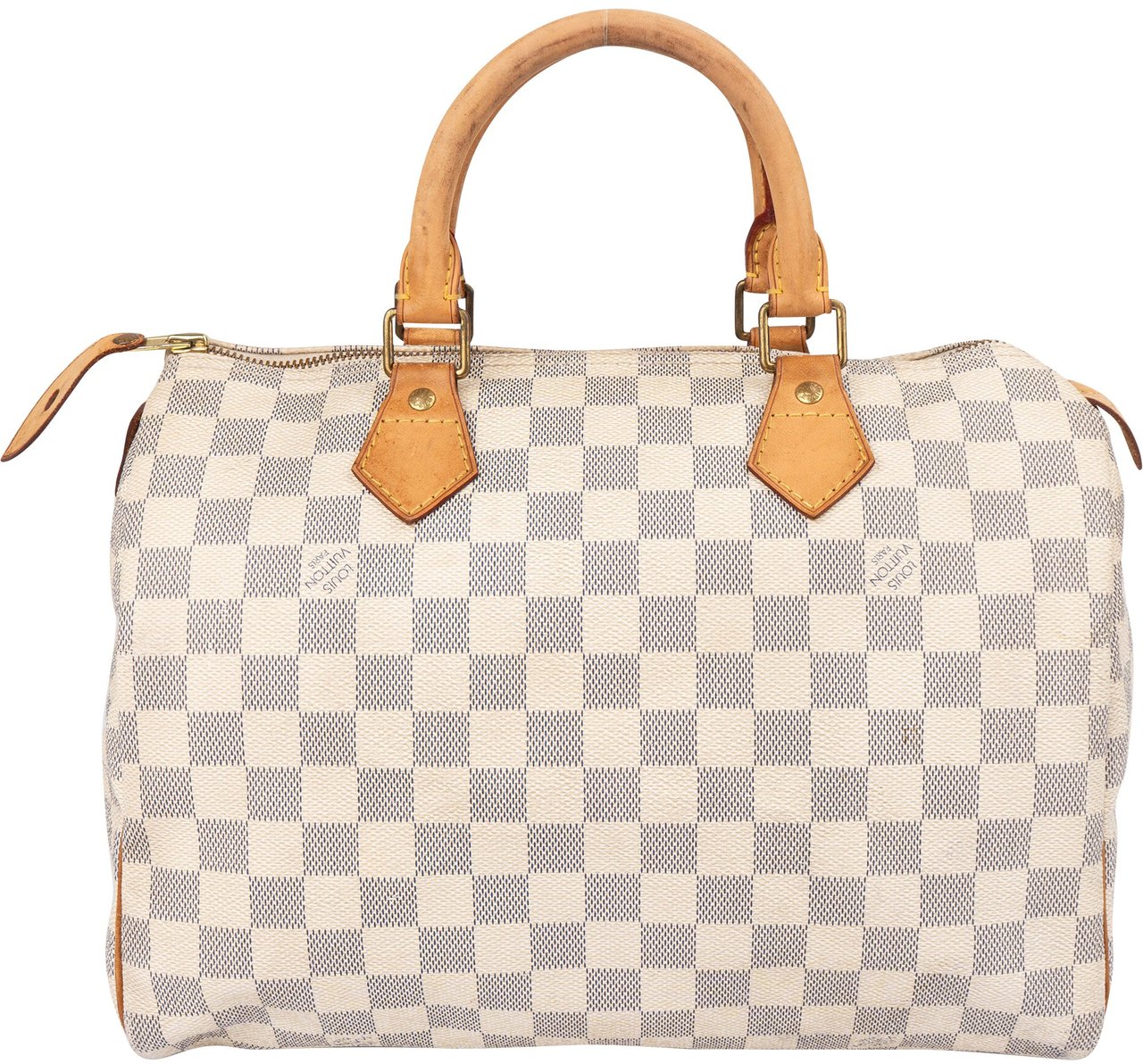Louis Vuitton Louis Vuitton Damier Azur Monogram Speedy 30 Handbag Wit