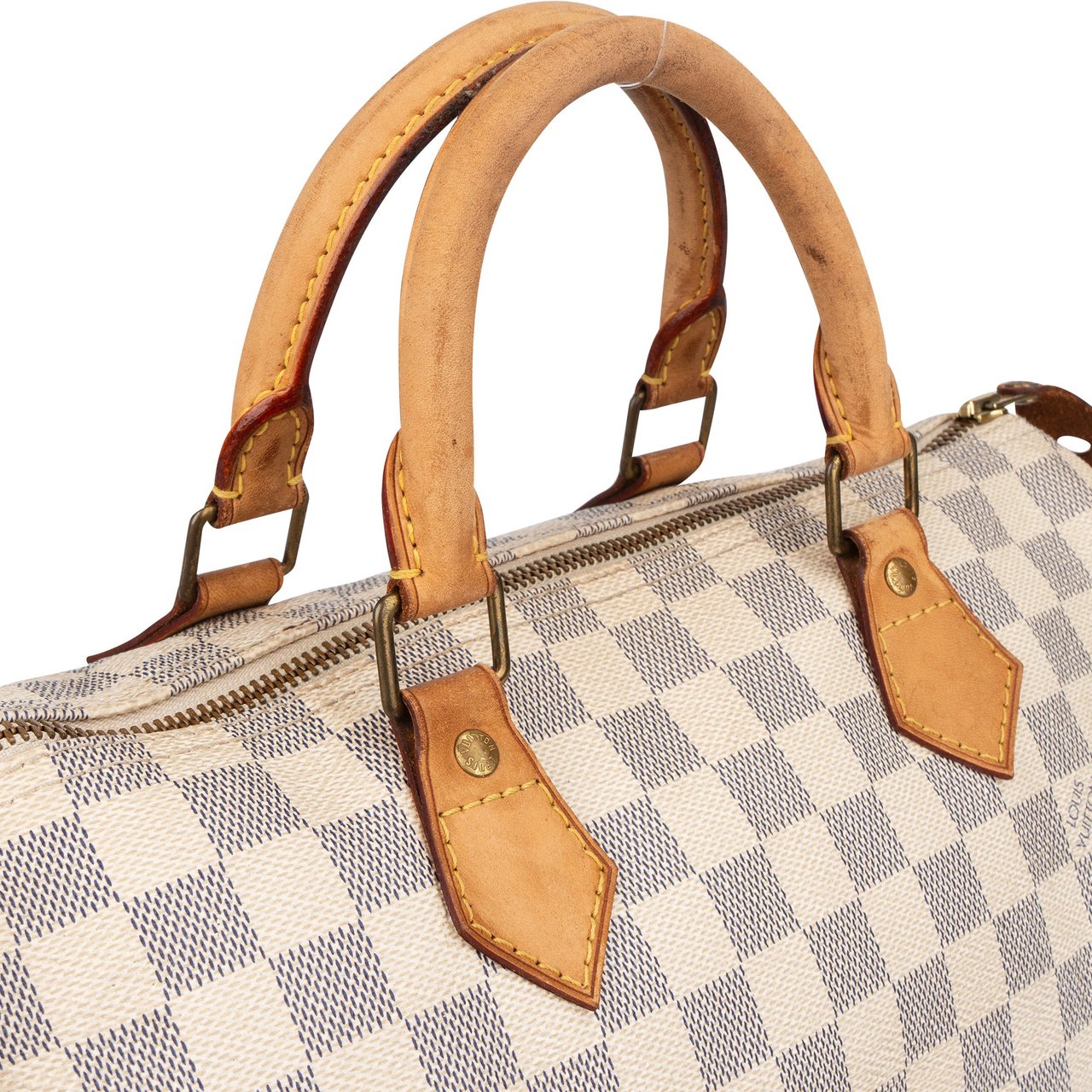 Louis Vuitton Louis Vuitton Damier Azur Monogram Speedy 30 Handbag Wit