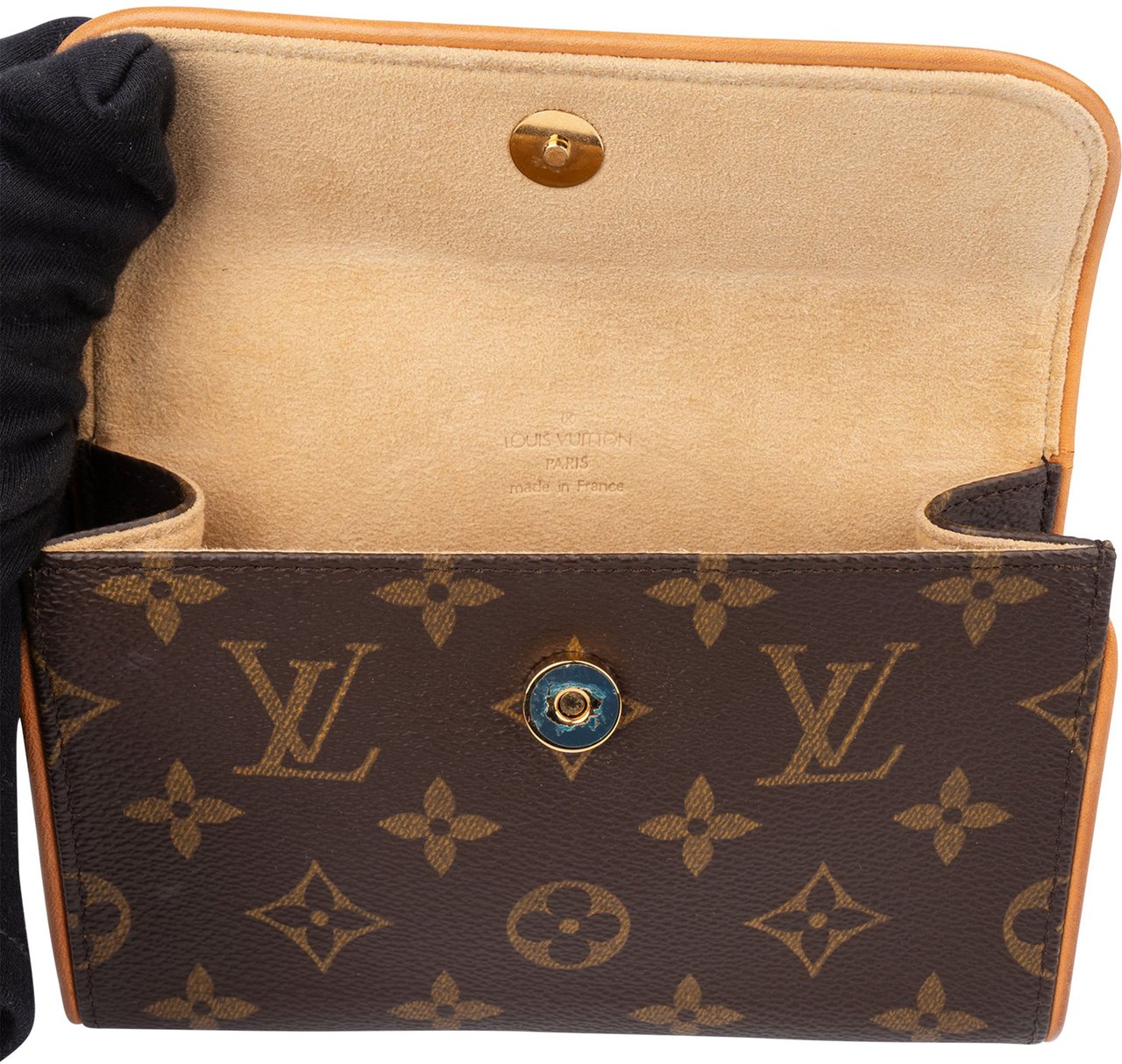 Louis Vuitton Louis Vuitton Canvas Monogram Pochette Florentine Crossbody Bag Bruin