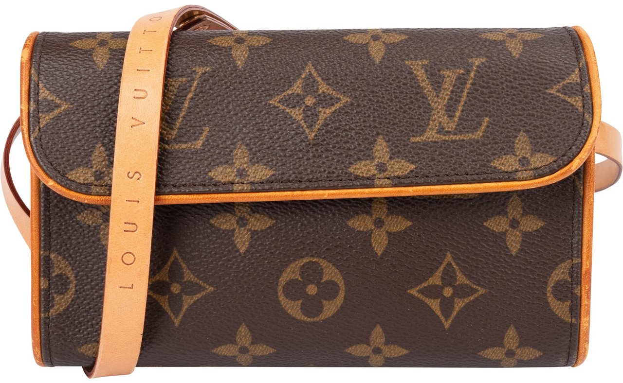 Louis Vuitton Louis Vuitton Canvas Monogram Pochette Florentine Crossbody Bag Bruin