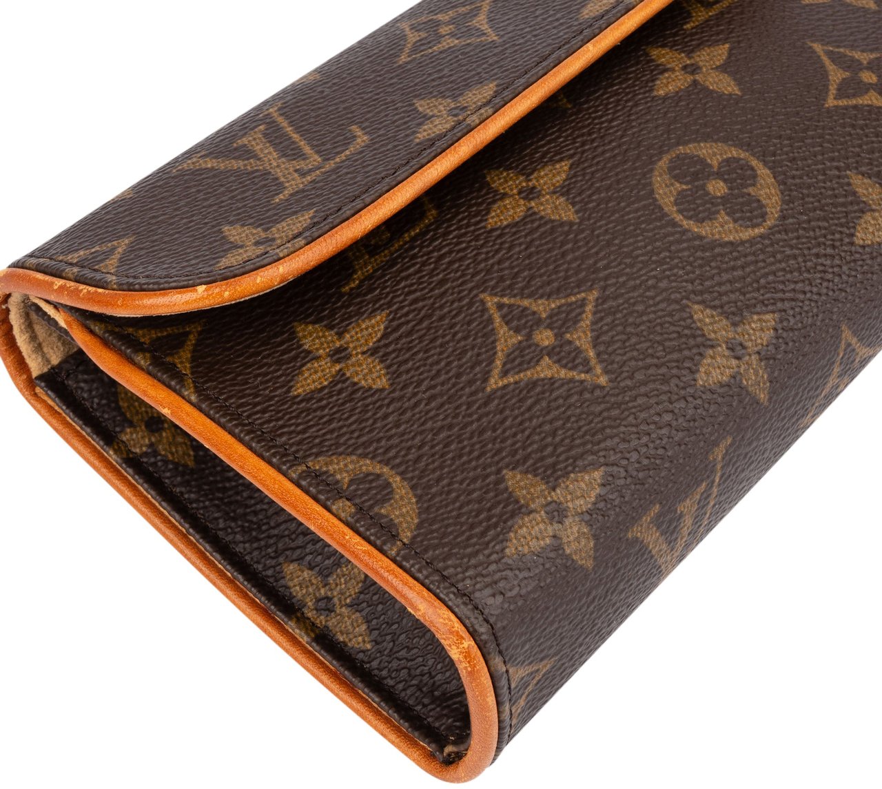 Louis Vuitton Louis Vuitton Canvas Monogram Pochette Florentine Crossbody Bag Bruin