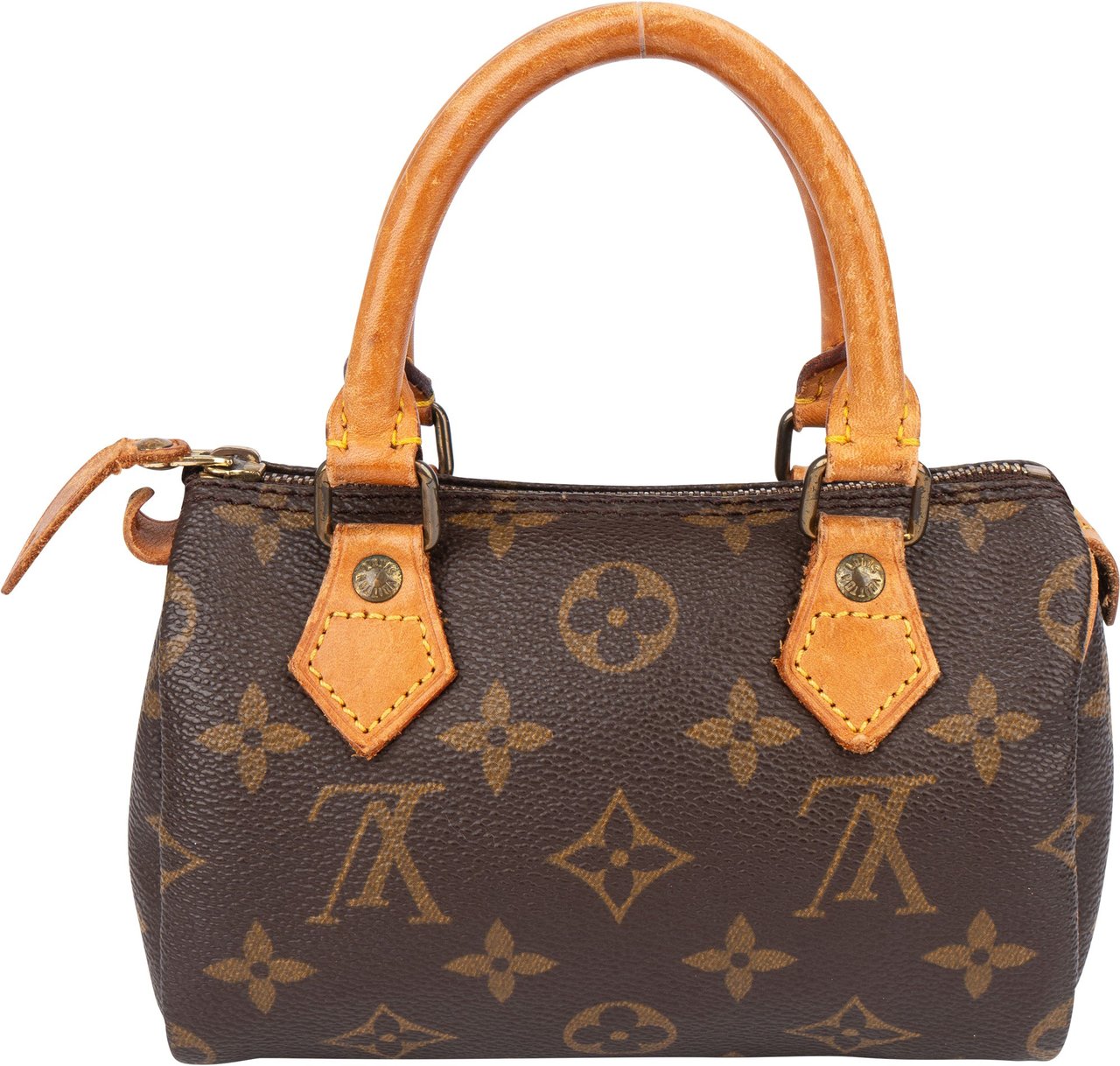 Louis Vuitton Louis Vuitton Canvas Monogram Mini Speedy Handbag Bruin