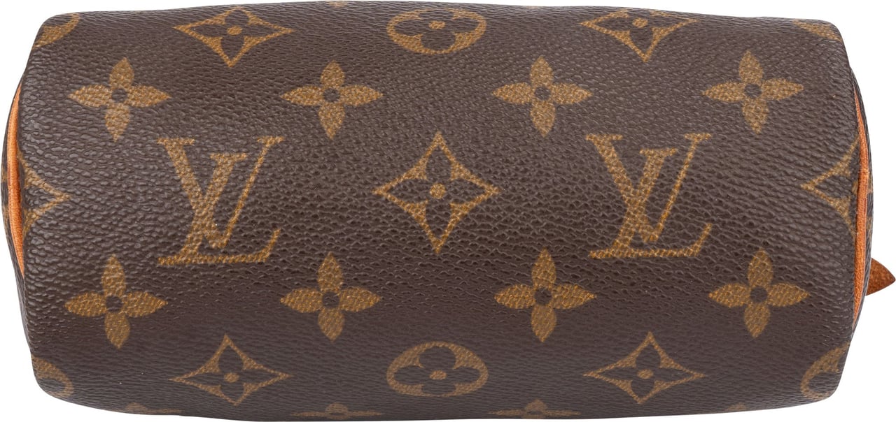Louis Vuitton Louis Vuitton Canvas Monogram Mini Speedy Handbag Bruin