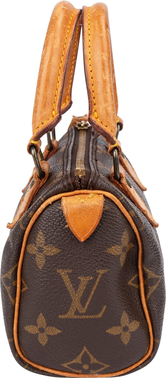 Louis Vuitton Louis Vuitton Canvas Monogram Mini Speedy Handbag Bruin