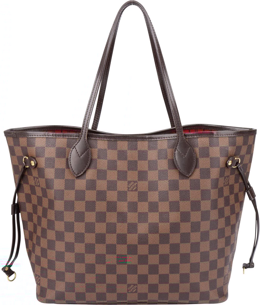 Louis Vuitton Louis Vuitton Damier Ebene Monogram Neverfull MM Shopper Handbag Bruin