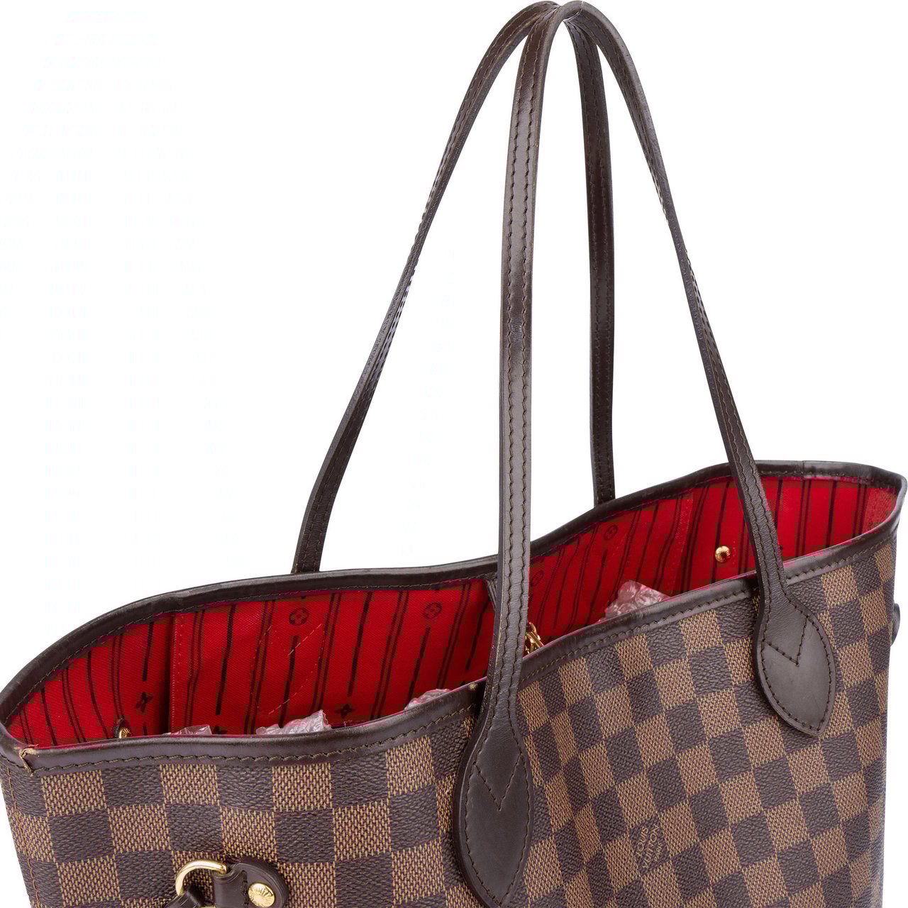 Louis Vuitton Louis Vuitton Damier Ebene Monogram Neverfull MM Shopper Handbag Bruin