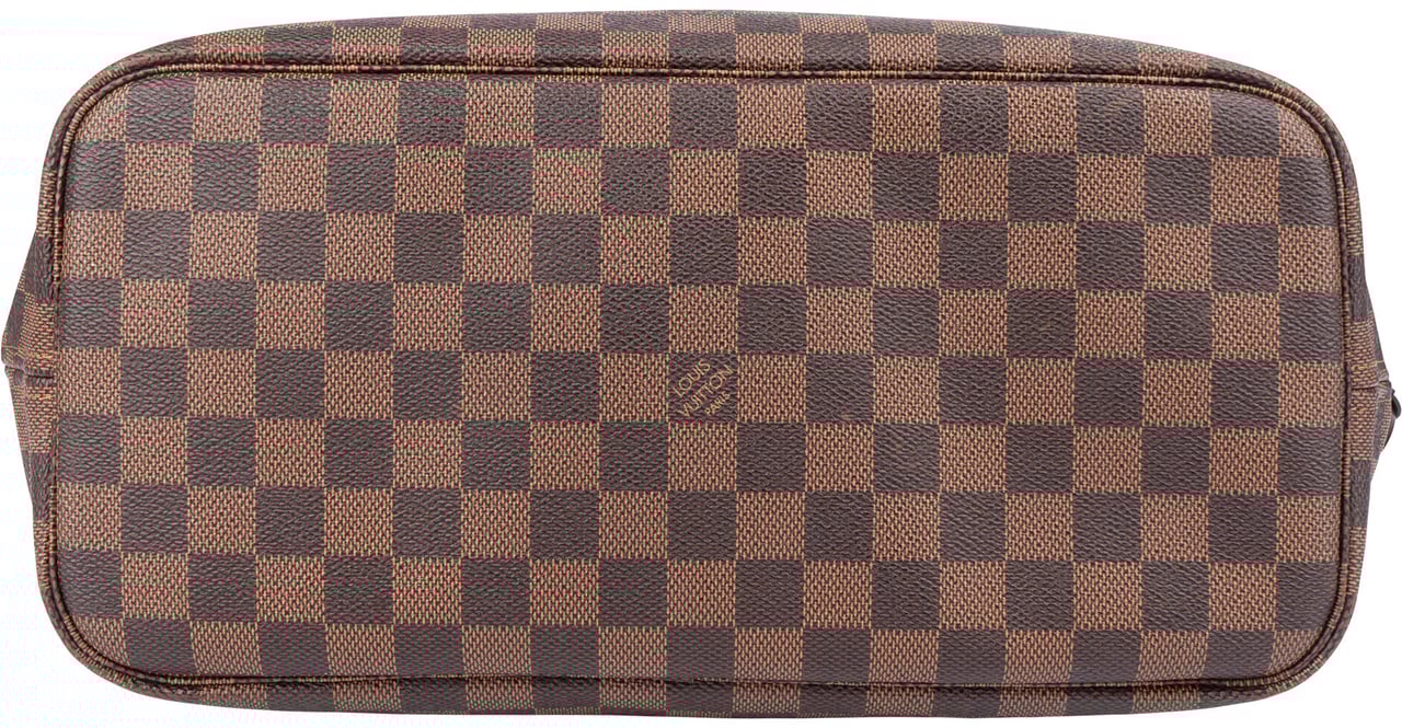 Louis Vuitton Louis Vuitton Damier Ebene Monogram Neverfull MM Shopper Handbag Bruin