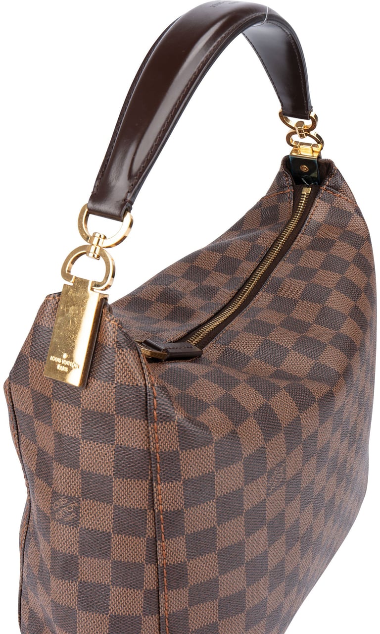 Louis Vuitton Louis Vuitton Damier Ebene Monogram Portobello PM Handbag Bruin