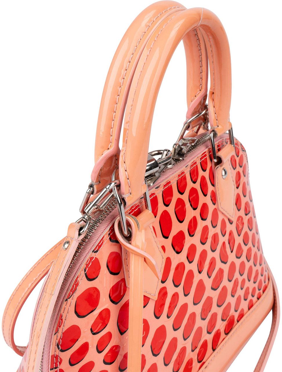 Louis Vuitton Limited Jungle Dots Vernis Monogram Alma BB Handbag Roze