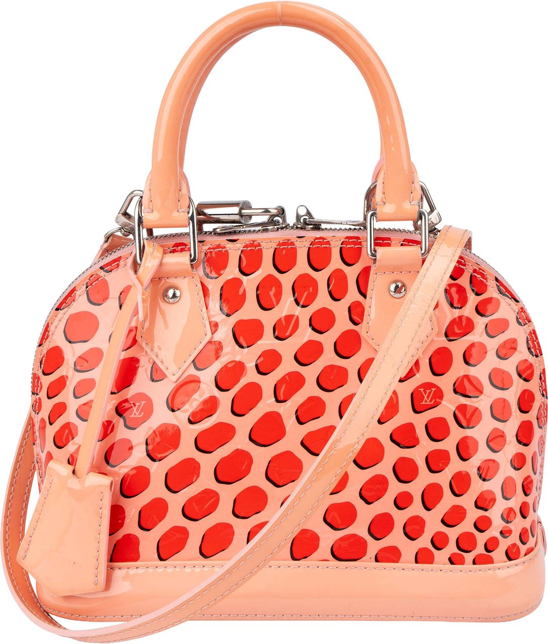 Louis Vuitton Limited Jungle Dots Vernis Monogram Alma BB Handbag Roze