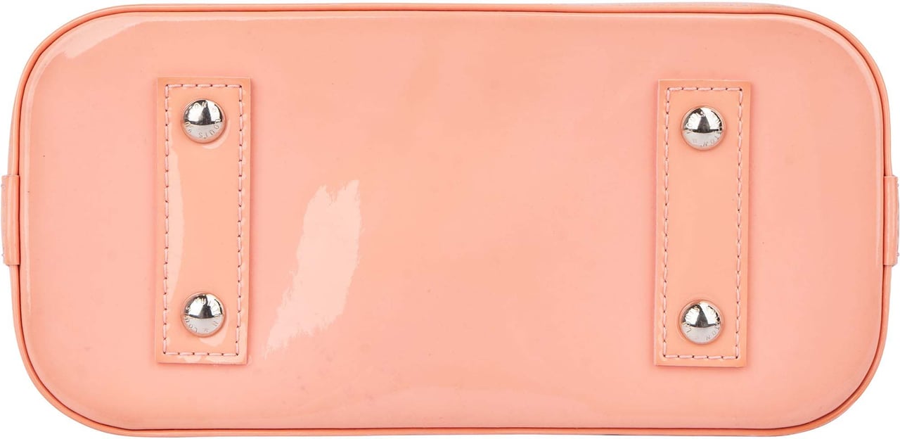 Louis Vuitton Limited Jungle Dots Vernis Monogram Alma BB Handbag Roze