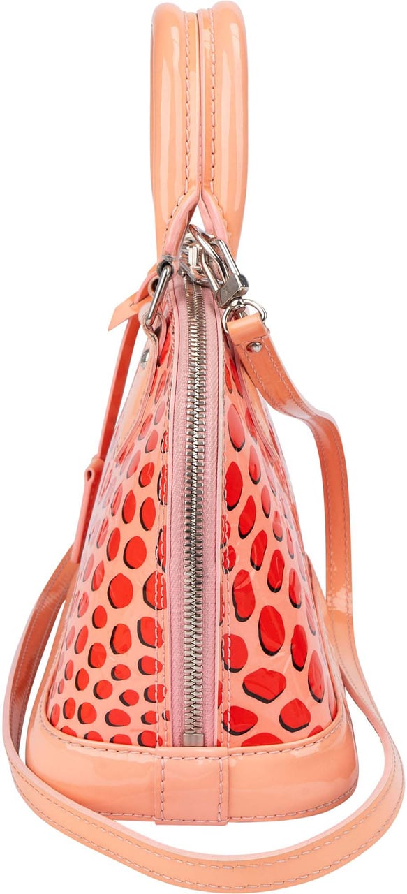 Louis Vuitton Limited Jungle Dots Vernis Monogram Alma BB Handbag Roze