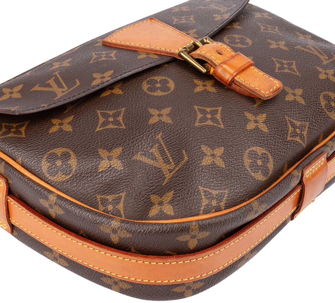 Louis Vuitton Louis Vuitton Canvas Monogram Jeune Fille GM Crossbody Bag Bruin