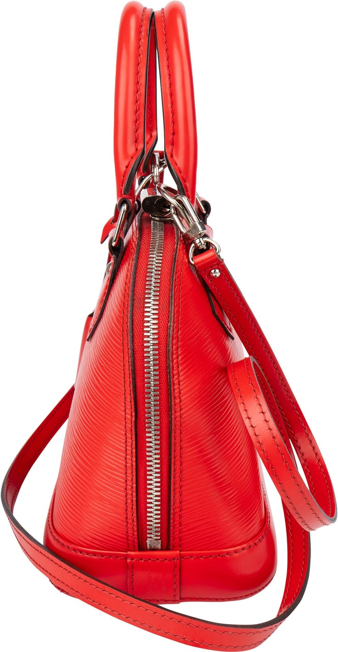 Louis Vuitton Rouge Epi Leather Alma BB Handbag Rood