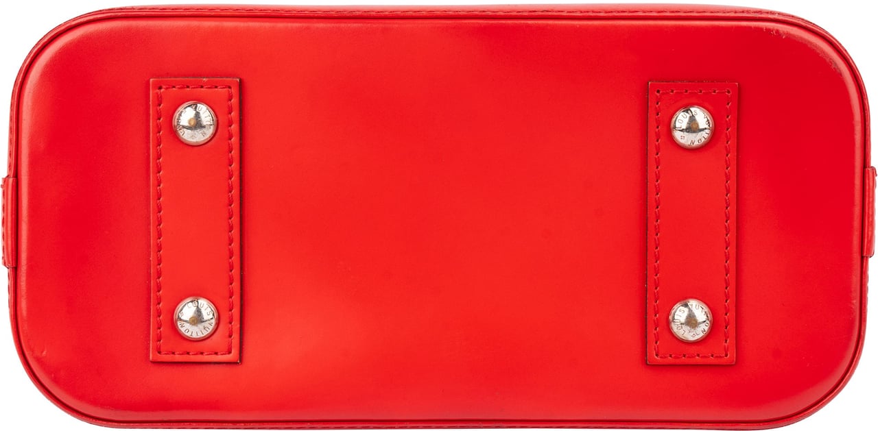 Louis Vuitton Rouge Epi Leather Alma BB Handbag Rood