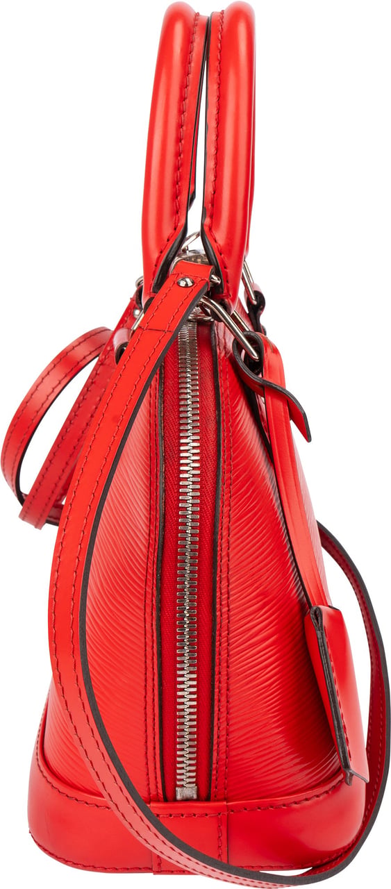 Louis Vuitton Rouge Epi Leather Alma BB Handbag Rood