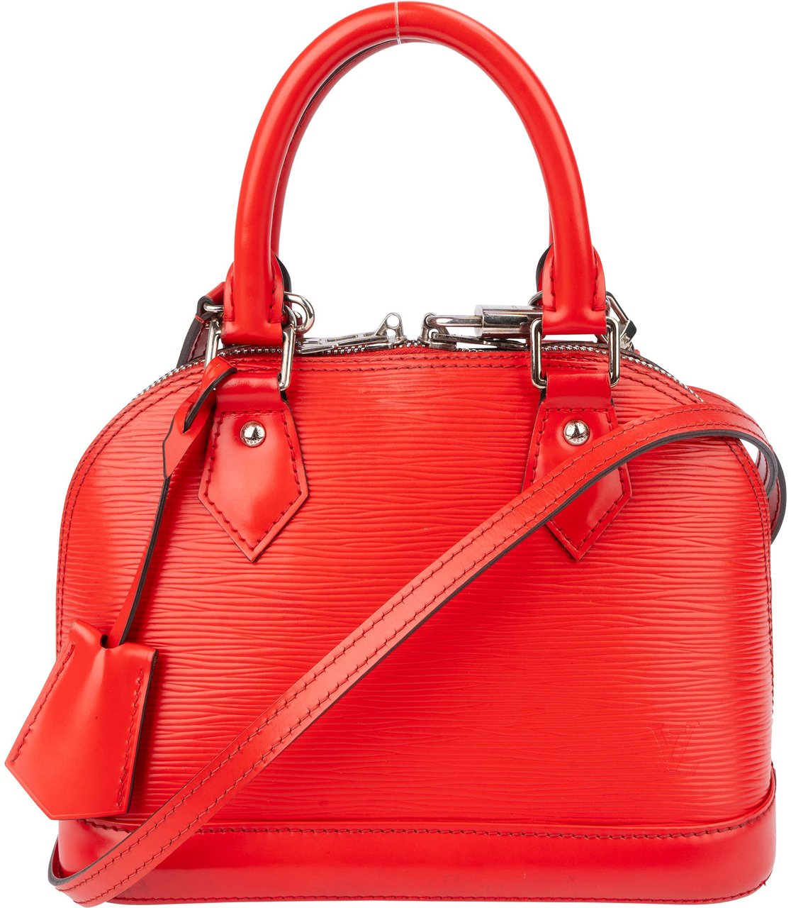 Louis Vuitton Rouge Epi Leather Alma BB Handbag Rood