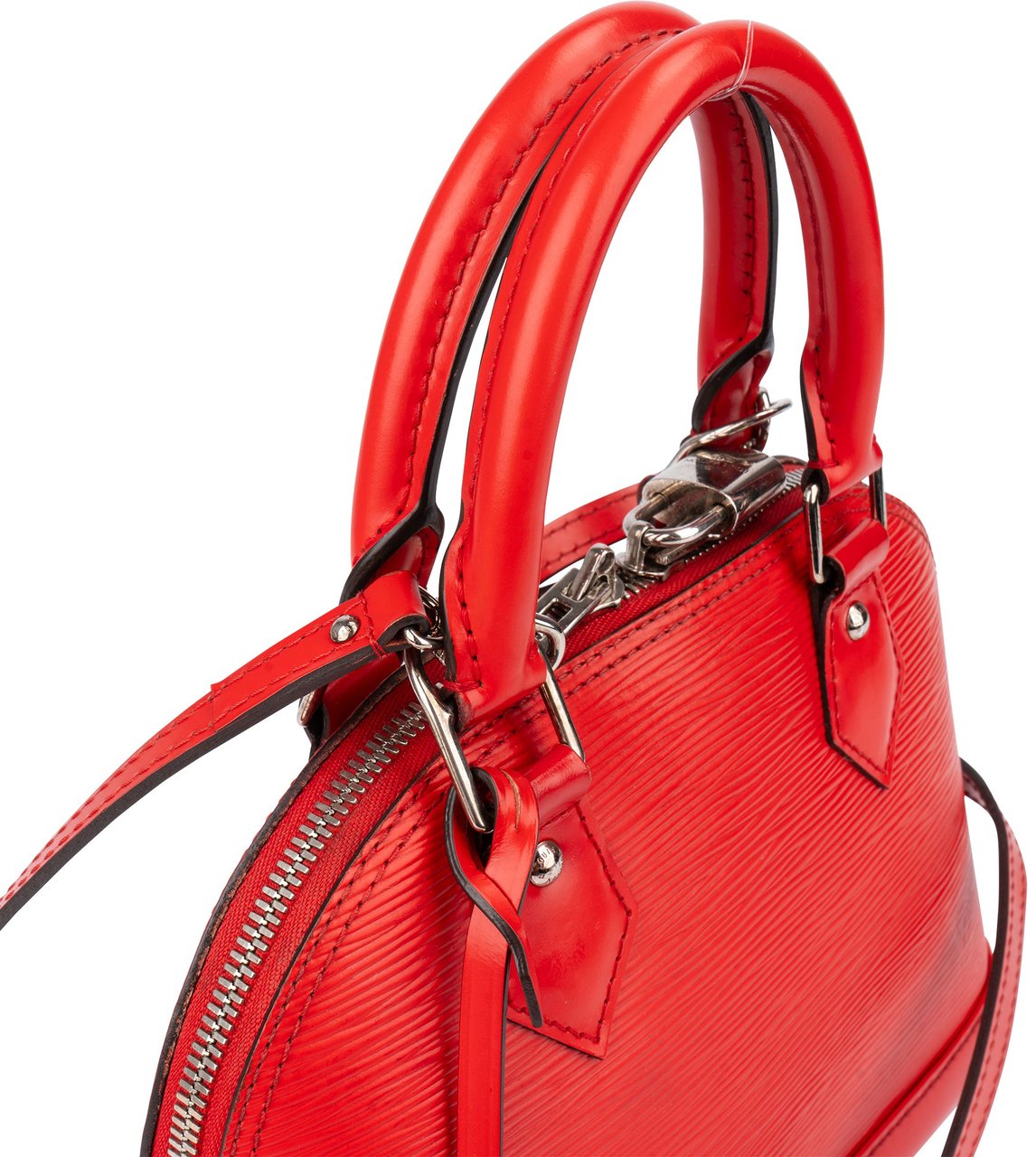 Louis Vuitton Rouge Epi Leather Alma BB Handbag Rood