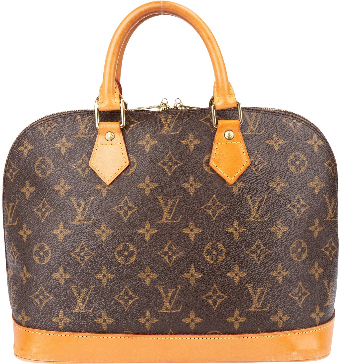 Louis Vuitton Louis Vuitton Canvas Monogram Alma PM Handbag Bruin