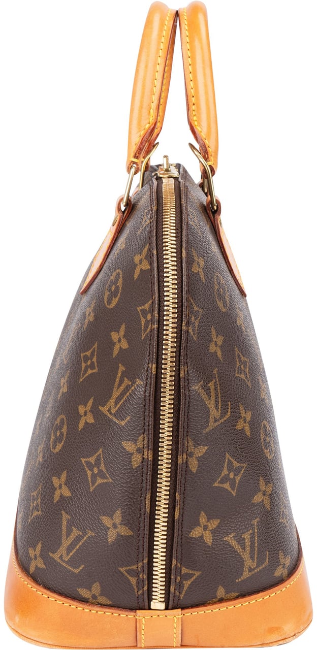 Louis Vuitton Louis Vuitton Canvas Monogram Alma PM Handbag Bruin