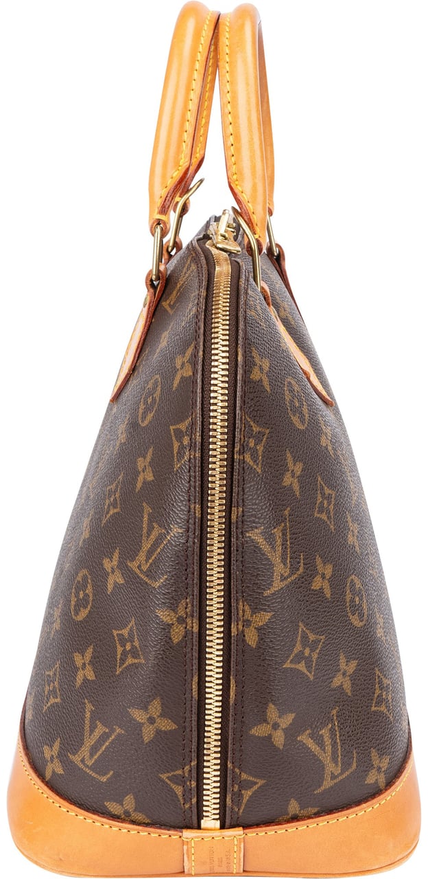 Louis Vuitton Louis Vuitton Canvas Monogram Alma PM Handbag Bruin