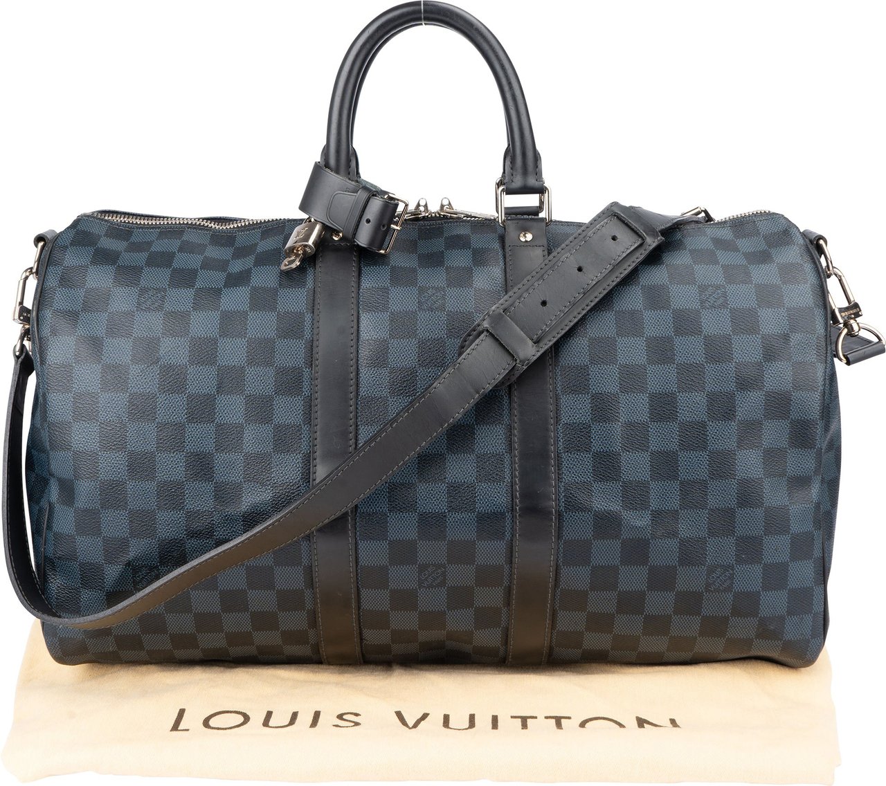 Louis Vuitton Louis Vuitton Damier Cobalt Monogram Keepall 45 Bandouliere Blauw