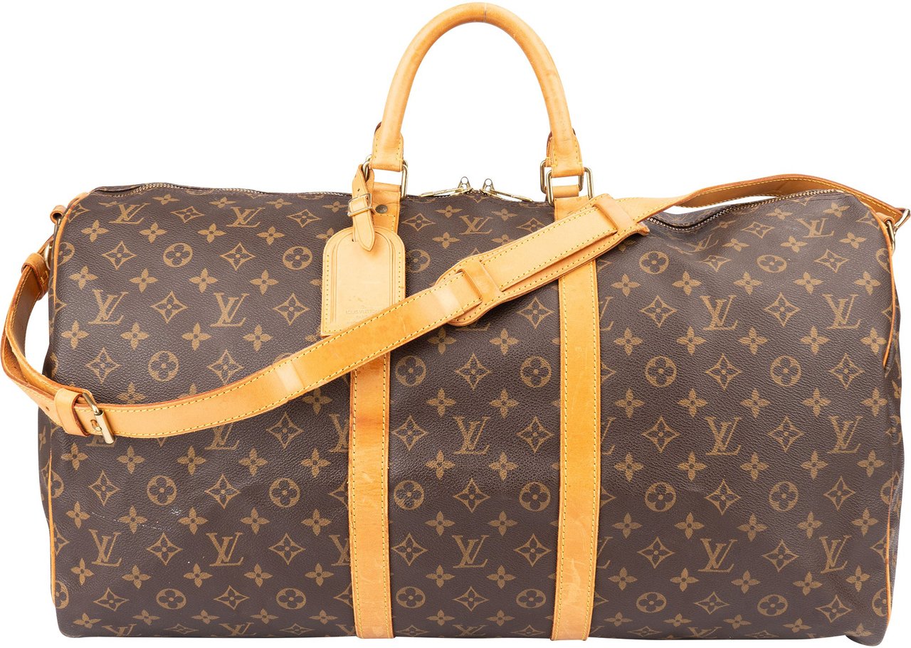 Louis Vuitton Louis Vuitton Canvas Monogram Keepall 55 Bandouliere Bruin