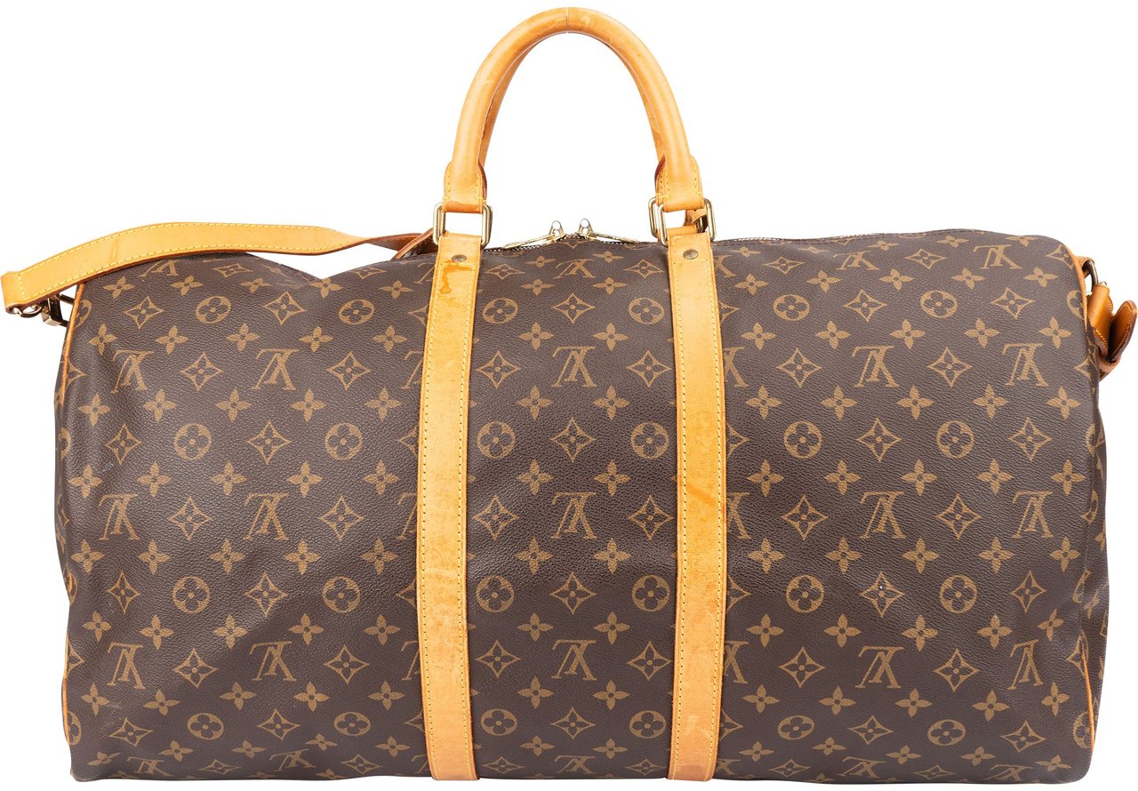 Louis Vuitton Louis Vuitton Canvas Monogram Keepall 55 Bandouliere Bruin