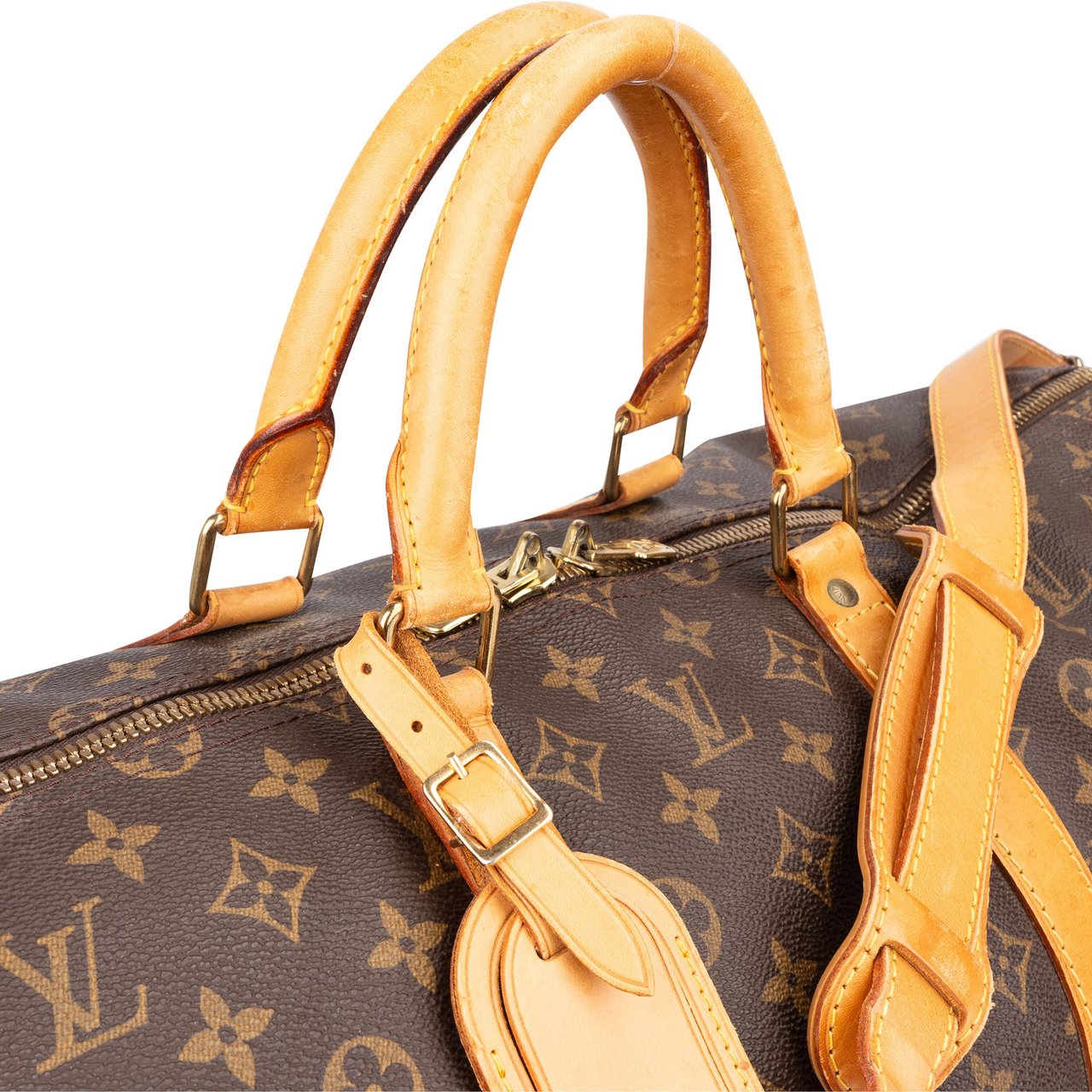 Louis Vuitton Louis Vuitton Canvas Monogram Keepall 55 Bandouliere Bruin