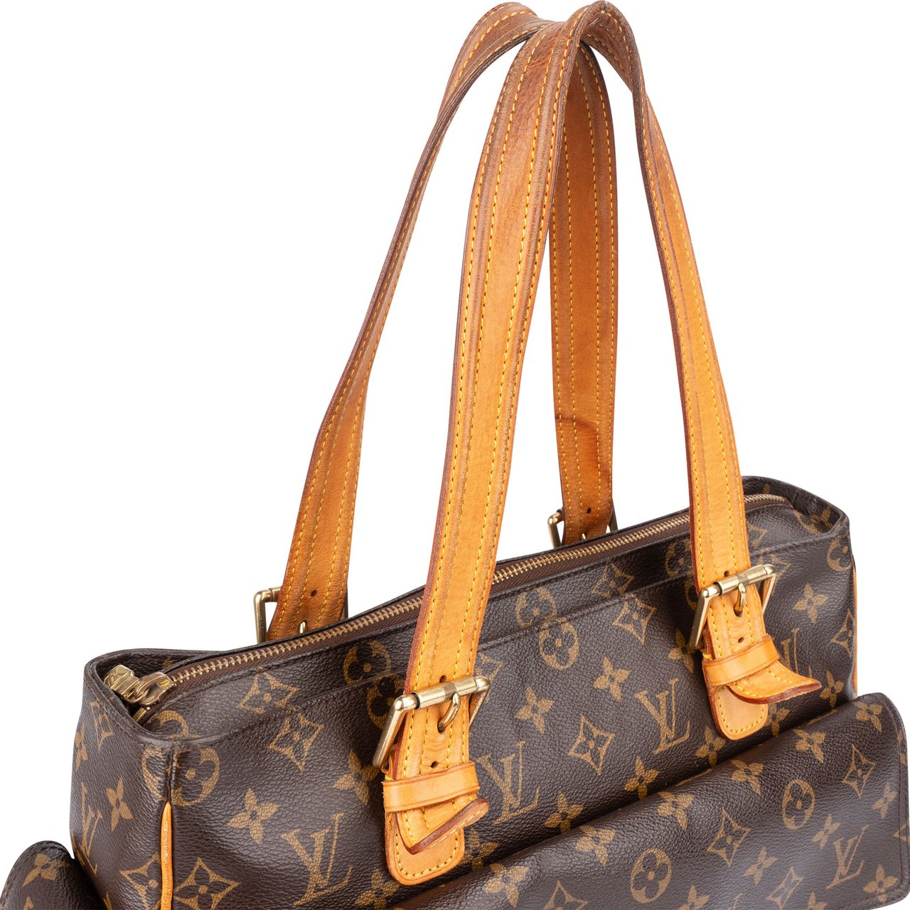Louis Vuitton Louis Vuitton Canvas Monogram Multipli Cite Handbag Bruin