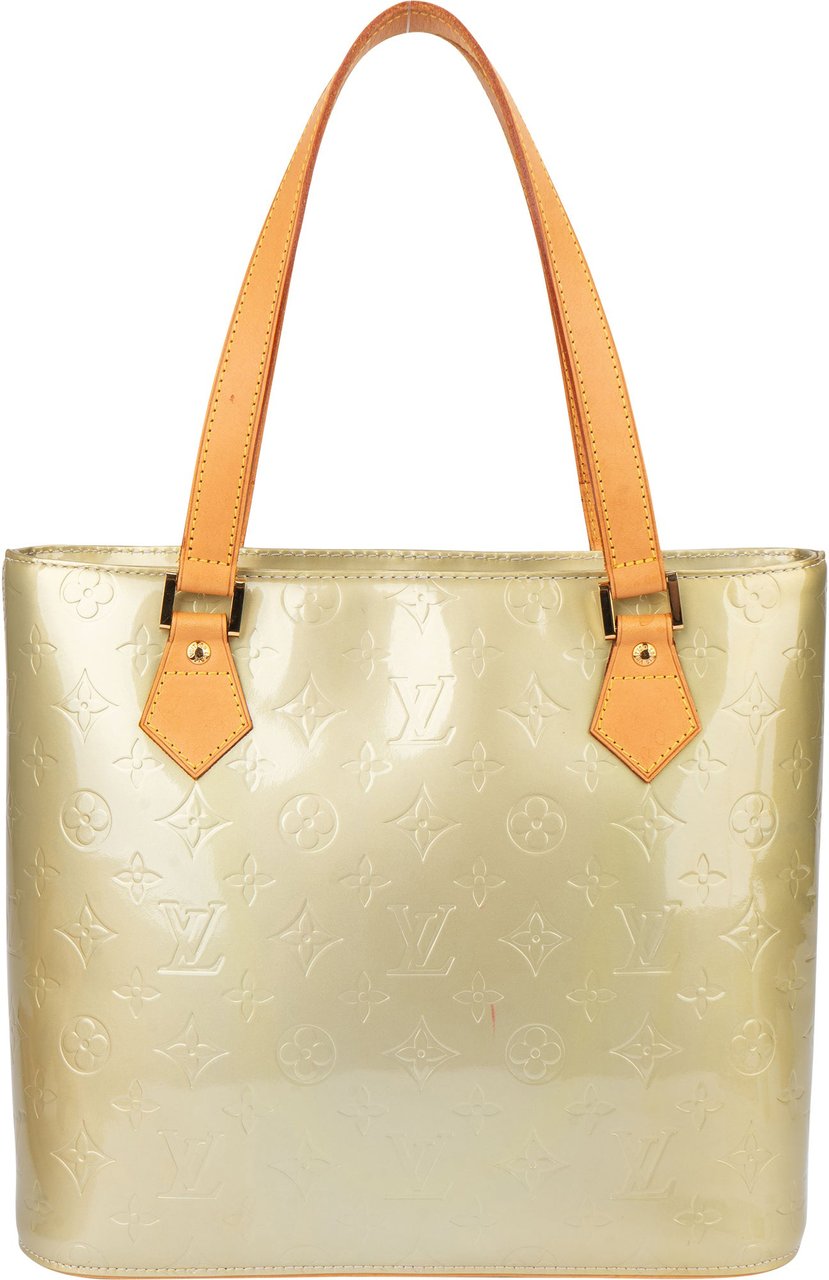 Louis Vuitton Louis Vuitton Vernis Monogram Houston Handbag Groen