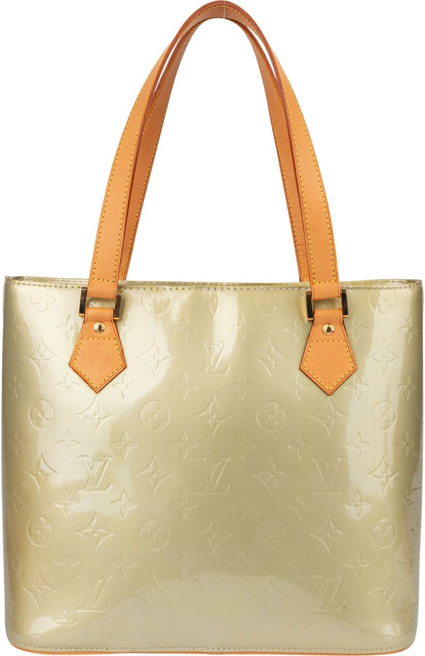 Louis Vuitton Louis Vuitton Vernis Monogram Houston Handbag Groen