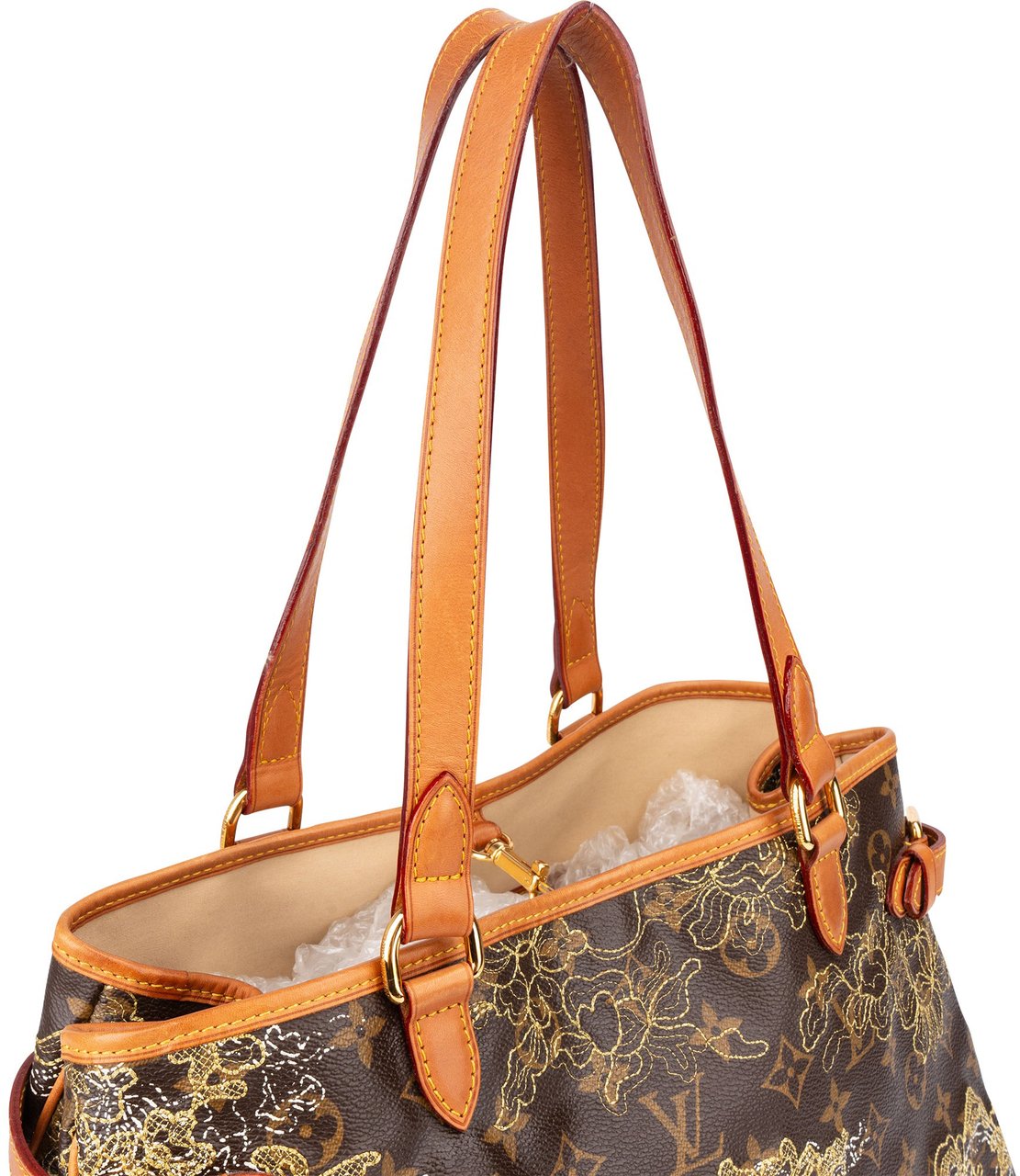 Louis Vuitton Louis Vuitton Limited Dentelle Monogram Batignolles Shoulder Bag Bruin