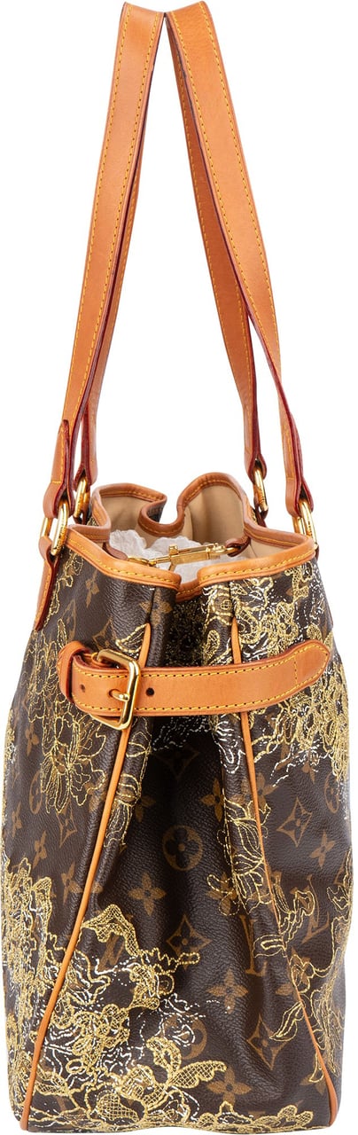 Louis Vuitton Louis Vuitton Limited Dentelle Monogram Batignolles Shoulder Bag Bruin