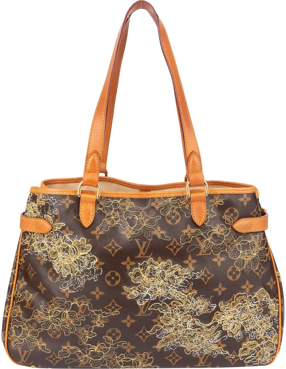 Louis Vuitton Louis Vuitton Limited Dentelle Monogram Batignolles Shoulder Bag Bruin