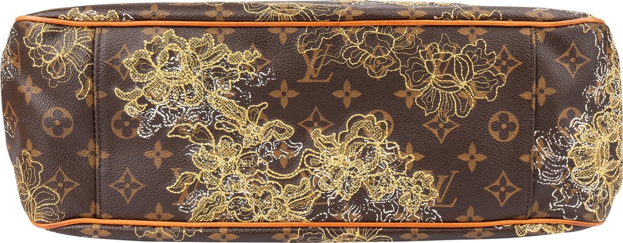 Louis Vuitton Louis Vuitton Limited Dentelle Monogram Batignolles Shoulder Bag Bruin
