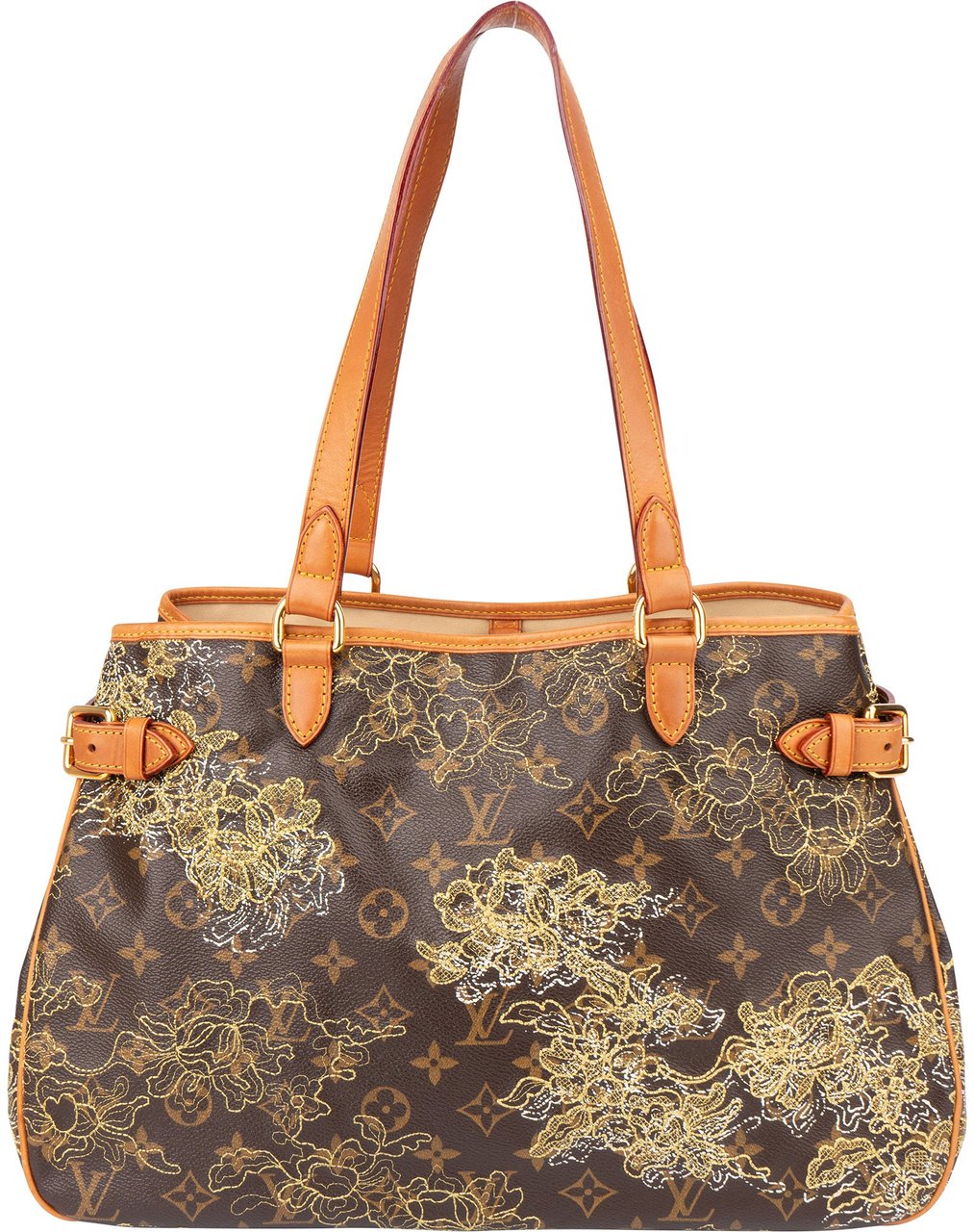 Louis Vuitton Louis Vuitton Limited Dentelle Monogram Batignolles Shoulder Bag Bruin