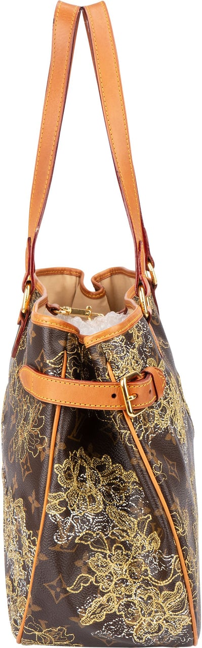 Louis Vuitton Louis Vuitton Limited Dentelle Monogram Batignolles Shoulder Bag Bruin