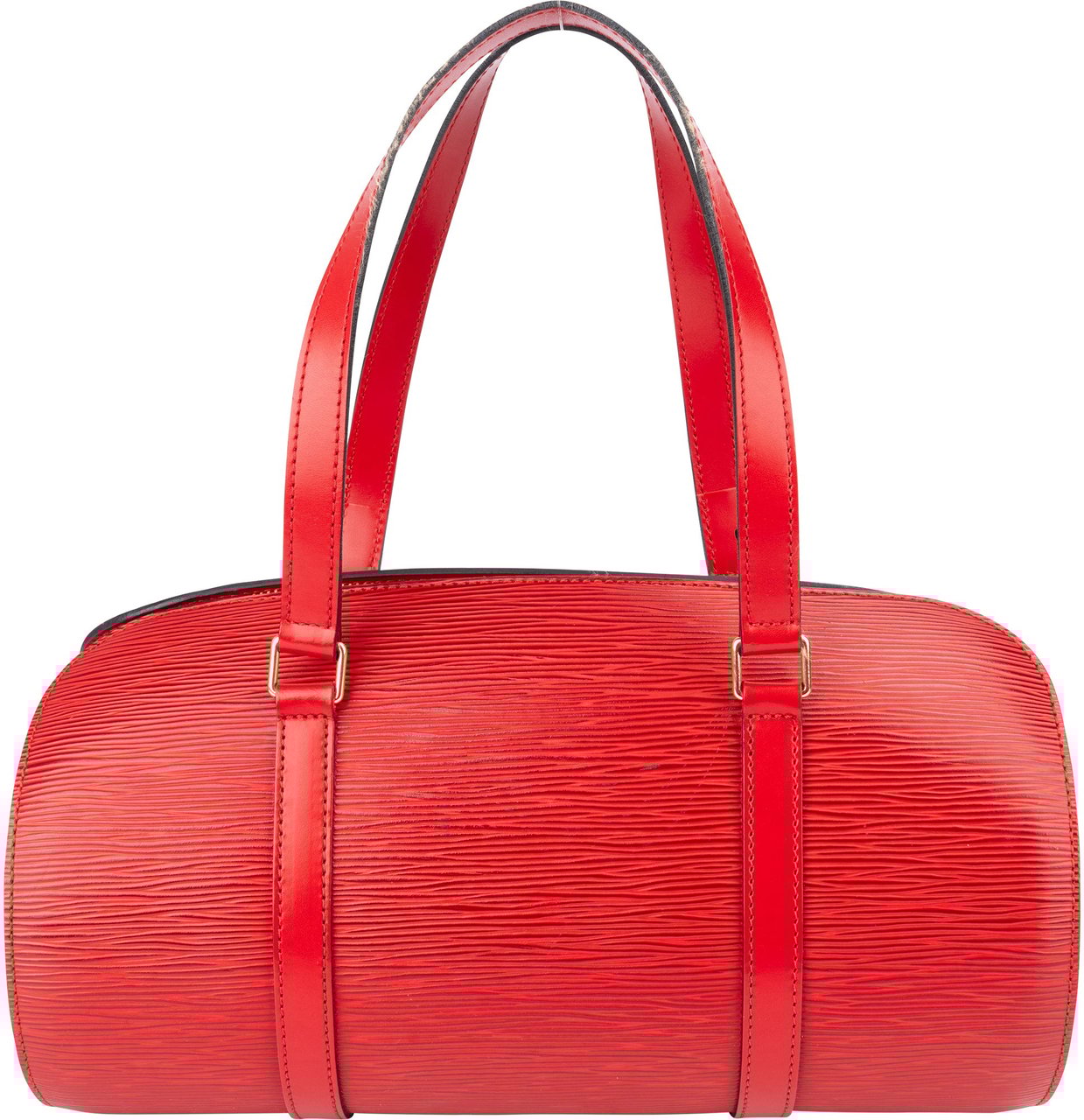 Louis Vuitton Louis Vuitton Rouge Epi Leather Soufflot Set Handbag Rood