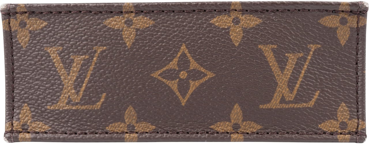Louis Vuitton Louis Vuitton Canvas Monogram Petit Sac Plat Handbag Bruin
